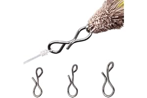 XFISHMAN Fly-Clips-Tippet-Rings Fly Fishing No Knot Fast Snaps Quick Clips 3 Size 150pc Change Flies with Extreme Ease and Speed