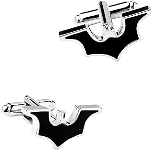 Cufflinks for Men Formal, Bat Design French Cufflinks Set for Men,Cuff Links for Shirt, Stylish Accessories for Business Wedding Events