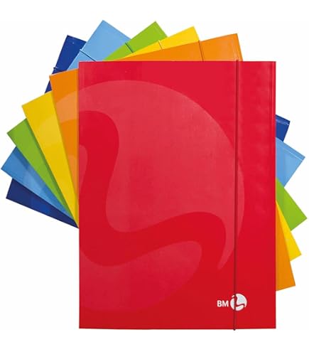 Set 30 Cartelle Portadocumenti A4 Multicolore Con Bottone Automatico - Trasparenti, Per Organizzazione Ufficio, Scuola, Casa