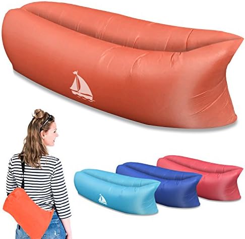 Durable Inflatable Lounger, Sofa, Air Bed with Carry Bag | Durable, Comfortable, Portable &amp; Waterproof | Perfect for Outdoor, Camping, Hiking, Travelling, Swimming Pool &amp; Beach