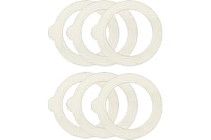 AS ONE Bormioli Rocco S.P.A. Axentia 292 154-parti in Gomma per Bottiglie con Flangia di Chiusura (90 x 68 x 2,5 mm, 6 unità), 6 Pezzi