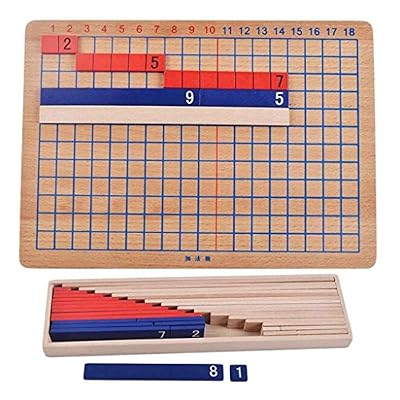 Gazechimp Jeu Educatif Addition et Division Panneau en Bois Jouets Montessori Mathématiques Ecole Maison pour Enfants
