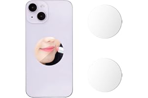 PEUTIER 2szt Samoprzylepna Akryl Naklejka na Lusterko do Smartfona i Makijazu, Zawieszka z Tylu Telefonu