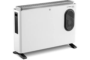TROTEC Convecteur TCH 23 E | Appareil de chauffage | Chauffage | Chauffage électrique | Radiateur plat | 2 niveaux de chauffage (1.000 W / 2.000 W)