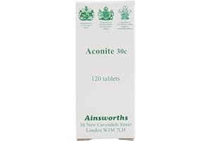 Ainsworths - Aconite 30c Homoeopathic Rem 120 tablet