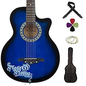 Medellin MED-BLU-C Linden Wood Acoustic Guitar