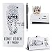 Produktbild SKYXD für Samsung Galaxy J7 2016 Hülle Leder Leopard Muster Folio Klappbar Handy Tasche Schutzhülle [Magnet / Brieftasche Kartenfach / Standfunktion] Klapphülle mit [Handyanhänger + Eingabestift] Zubehör Set für Samsung Galaxy J7 2016 J710F Case Bookstyle Flip Leather Cover With [Stylus and Dust Plug]