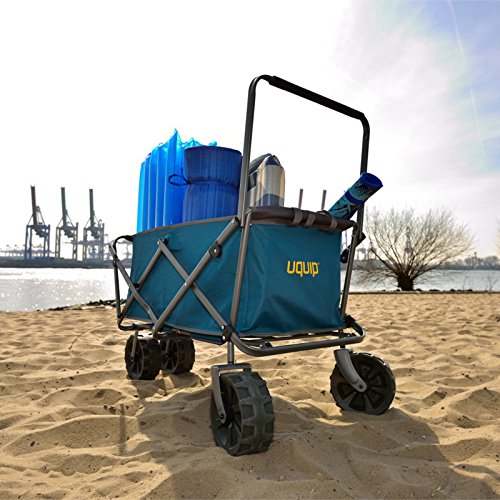 Bollerwagen Strandwagen faltbar klappbar Transportwagen Gerätewagen Strand Beach 100Kg Tragkraft - 3