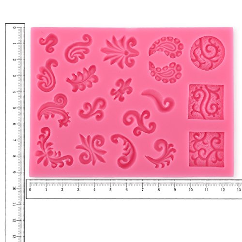 Silikon Ausstecher Ausstechform Silikonform Marzipan Fondant für Tortendeko Tortenrand Schnitzwerk Motiv Backform Kuchenform Party Hochzeit Deko - 3