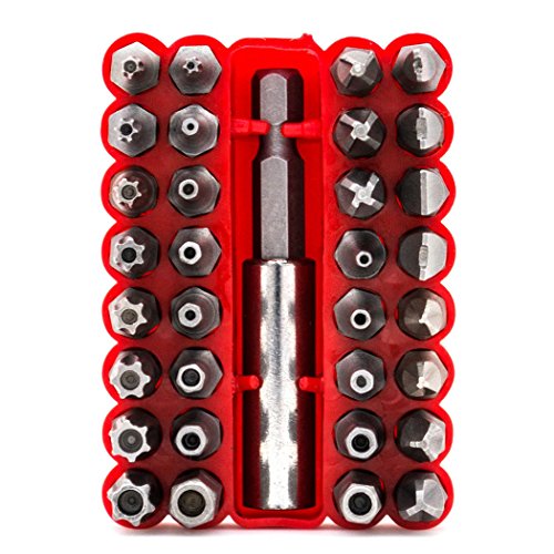 EgoEra® 1/4 " Fahrt Spezialbitsatz/Schrauber/Schraubenzieher/Schraubendreher Bits Set Bitbox (33 Stück inbegriffen)