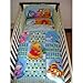 Disney Winnie the Pooh Follow the Leader Bedding Set for Cot or Cotbed Green (Cotbed - 140 x 70cm)