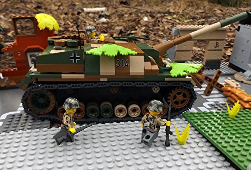 Modbrix 2483 – ☠ Bausteine Panzer Jagdpanzer IV Totenkopf Division inkl. Custom Elite Wehrmacht Soldaten aus Lego Teilen ☠ - 3