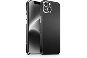 TF SKINS Skin compatible con iPhone 13 Skin Protector de pantalla para la parte trasera y los lados de aspecto elegante, incluye protección de cámara contra arañazos (negro mate)