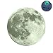 Produktbild KOBWA Kreative Wandaufkleber 3D Moon Wandtattoos 30cm Glow in The Dark Abnehmbare Wandaufkleber Removable Room Decor Perfekte Decke Oder Wand-Dekor für Schlafzimmer