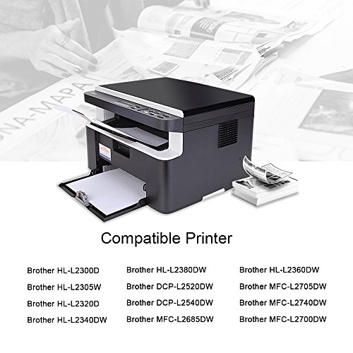 TN-2320 Brother T  ner Negro  7Magic Compatible Brother TN2320 TN-2320 Cartucho de T  ner Alta Capacidad Para Brother MFC-L2700DW MFC-L2740DW MFC-L2720DW HL-L2300D HL-L2340DW DCP-L2520DW DCP-L2500D Impresora 2 Negro 