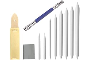 MORAPHEE Tortillon and Blending Stumps Set for Primary Artist Sketch and Drawing Pack of 11