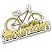 Produktbild 2 x MOUNTAIN BIKE Gepäck Vinyl Aufkleber Aufkleber Laptop Reise Gepäck Auto Ipad Schild Fun # 4135 - 10cm/100mm Wide