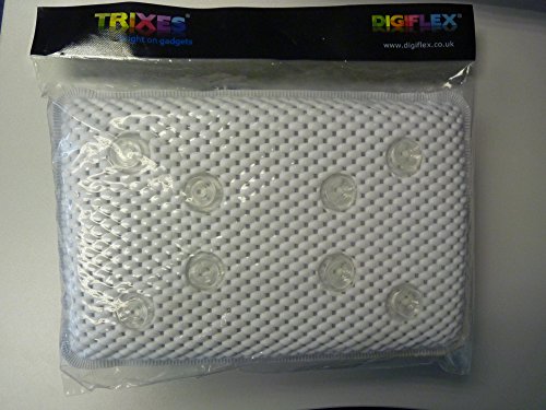 TRIXES Bequemes, weiches Stützkissen in Weiß für Badezimmer und Wellness mit 8 Saugnäpfen, neu - 2