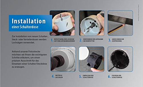 Lochsägen, Bohrkronen, Dosenbohrer 70 mm, HSS-Co8 Bi Metall - 3