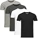 Produktbild JACK & JONES Herren T-Shirt Basic 4er Pack O-Neck V-Neck Tee S M L XL XXL (XL, 4er O-Neck Mix2)