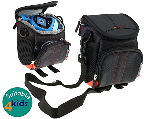 Navitech schwarzer Fall f  r die VTech 507503   507553 Kidizoom Flix Spielset