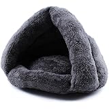 Komia Kuschelhöhle für Katze Warmer Plüsch Katzenhöhle