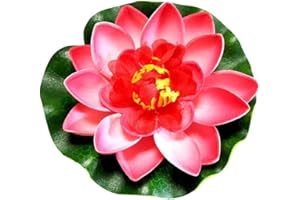 LNYMZD 1Pc Rosa. Künstliche Blume,schwimmend,lebensechte Seerose,Gartendekoration,Mikro für Teichlandschaft,10 cm,Teiche and Zubehör,Teichpflanzen,Garten