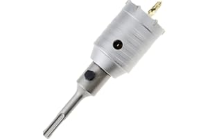 GUOQEE Concrete Hole Saw Wall Drill Bit - SDS Plus - Ø50mm Core bit for Hammer Drill Hole Cutter for Concrete, Masonry, Cement, Silicate Brick (50mm+110mm SDS Plus Adapter)