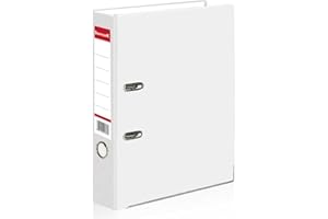 OFFICE CENTRE 1 x White A4 Large 75mm Lever Arch Files Folders Stationery Metal Document Storage