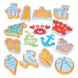 Moosgummi-Stempel mit Strandmotiven für Kinder Zum Basteln und als Deko
