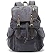 Produktbild AcTopp Vintage Rucksäcke Herren Damen Retro Schulrucksack Notebook-Rucksack aus Canvas für Outdoor Sports Rucksack Uni-Rucksack Grau