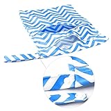 PIXNOR Welle Muster abwaschbar wiederverwendbar wasserdichte RV Baby Tuch Windel Windel Tasche nass-trocken-Tasche Tote mit weichen ausrichten Griff (blau) - 8