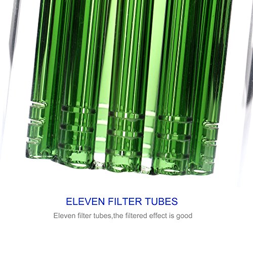 REANICE Zubehör Glas Bong teile 14.5mm Gemeinsame Bong Kopf Glas Rohr Filter glas wasser bong bubbler ash fänger bong schalen dia schüssel herb inhaber mit Multi pipeline filterelement grün - 4