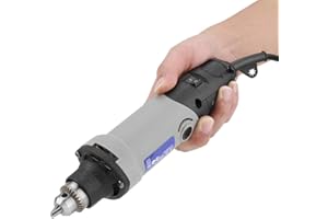 Acouto Szlifierka elektryczna 400 W, 6 prędkości, mini wiertarka elektryczna, narzędzie obrotowe o zmiennej prędkości wtyczka UE 220 V