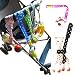 Anti Drop Toy Bottle Fastening Pacifier Clips Hanger Strap for Baby Pram Stroller Pushchair Polka Dots Pattern - Blue