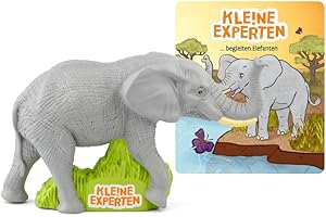 tonies Hörfigur für Toniebox, KLE!NE Experten begleiten Elefanten, Hörspiel mit spannendem Wissen für Kinder ab 3 Jahren, Spielzeit ca. 63 Minuten