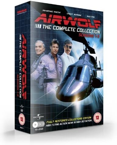 Airwolf TV Series DVD Complete Collection [13 Discs] Box Set: Season 1,2,3 - (All 55 Episodes) by Jan-Michael Vincent