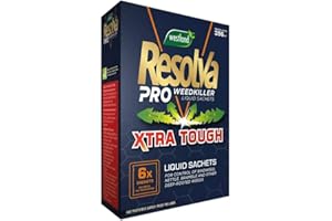AMAMITRADE Resolva Pro Weedkiller Liquid Satchets Xtra Tough 6X100ml - For Control of Bindwee, Nettle, Bramble & Other Deep Rooted Weeds