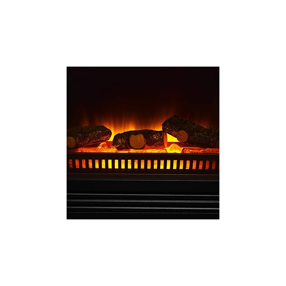 Elektrokamin mit LED Flammensimulation Elektrischer Kamin Heizung