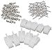 Produktbild WEONE Weiß Kunststoff 2.8mm Motorrad-Auto-ATV-Roller-Boot Männlich Weiblich 6 poligen Stecker Klemme Kit (Pack of 5)