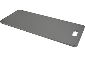 EYEPOWER XL Tapis Protection Genoux 98x39 cm genouillère pour s'agenouiller Gris