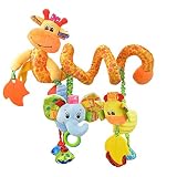 Lalang Infant Beißring Spielzeug, Farbige Kitz Baby Plüschtiere, Kleinkindspielzeug,Beschwichtigen Schlaf Spielzeug, Kleinkindspielzeug Kinderwagen, der Spielzeugauto-Drehmaschine hängenden Baby Rasseln