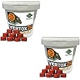 Rat Mouse Mice Killer Single Feed Brodifacoum Poison Bait Fast Acting Blocks All Weather Cost Effective Rodent Control VERTOX 25 OKTABLOK II 300g Tub (Pack of 2)