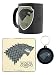 Produktbild Offizielle Game of Thrones Stark Becher, Schlüsselanhänger und Coaster Geschenk-Set - Boxed