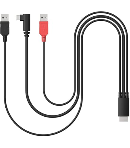 Wacom One 3 in 1 Cable for Wacom One 12 and 13 Touch,Black : Buy