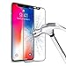 Produktbild iPhone X Panzersglas, Vitutech iPhoneX Schutzfolie 9H gehärtetes Glas Klar HD Ultra Displayschutzfolie für iPhone X Screen Ptotector - Schwarz