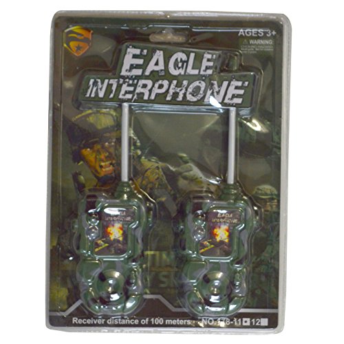 Eagle Army Force Intercoms Series Battery Operated Walkie Talkie Set High Range for Outdoor / Indoor Environment Easy to Use Design Ideal Toy For and Young Solider Eagle Army Force Intercoms Series Battery Operated Walkie Talkie Set High Range for Outdoor / Indoor Environment Easy to Use Design Ideal Toy For and Young Solider