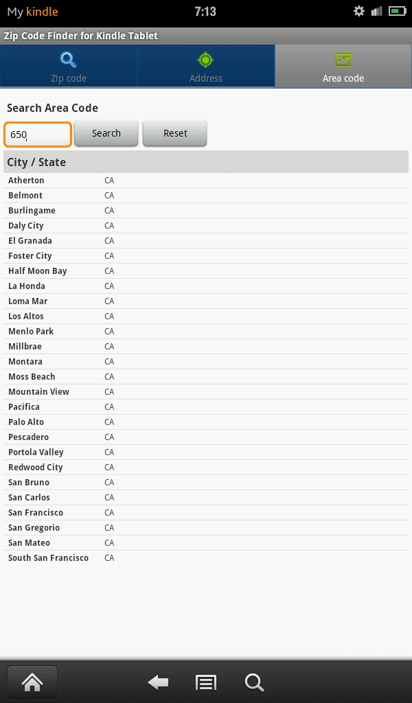 Zip Code Finder Amazon.co.uk Appstore for Android