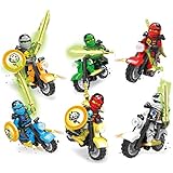 Bestop 6 X Minifigures Ninja Figures Toys Ninja Blaster Motorcycle Birthday Gifts Ninja Movie Sets Christmas Toys
