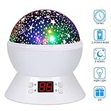 【Brighter projektive Starry Lighting】Die zweite generation star-projektionslampe mit 4 Stück LCD-lampen von 1*0.8W warmes licht, und 3*0.5W buntes, ein hellerer sternenhimmel.